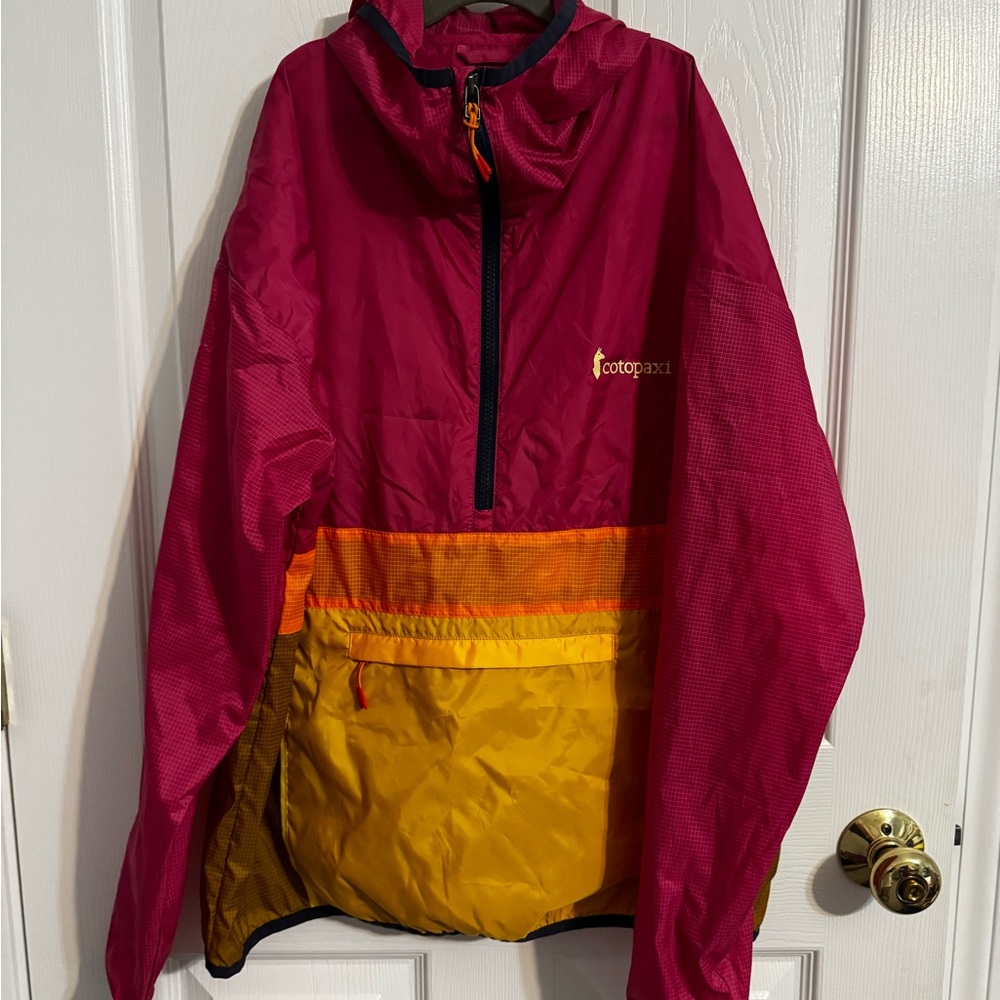Cotopaxi Pink and Yellow Windbreaker